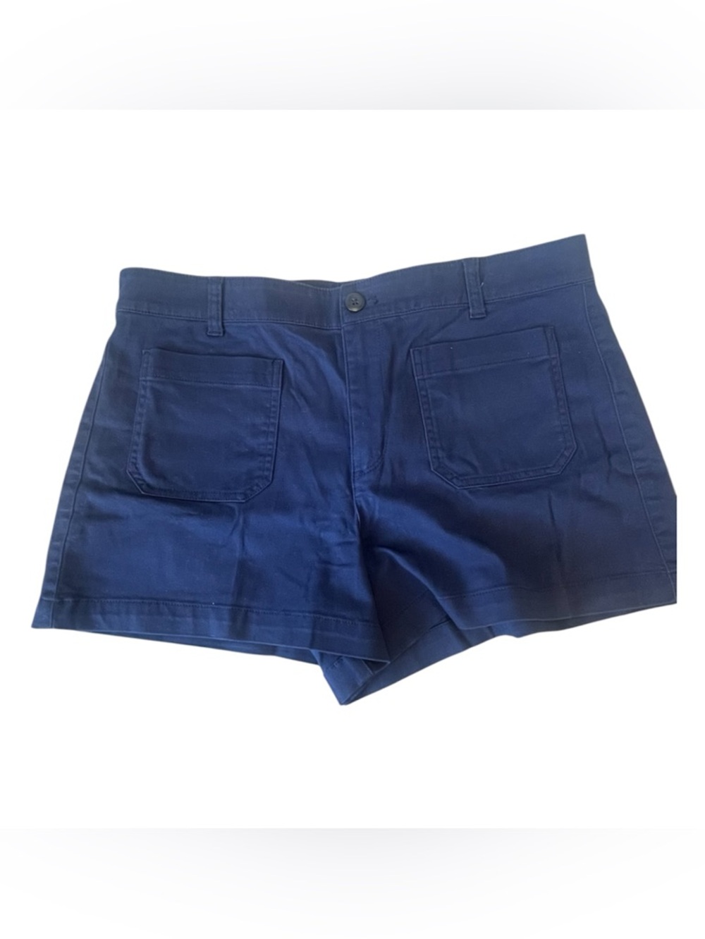 J Crew Navy Cotton Blend Casual Shorts Preppy Sz 10